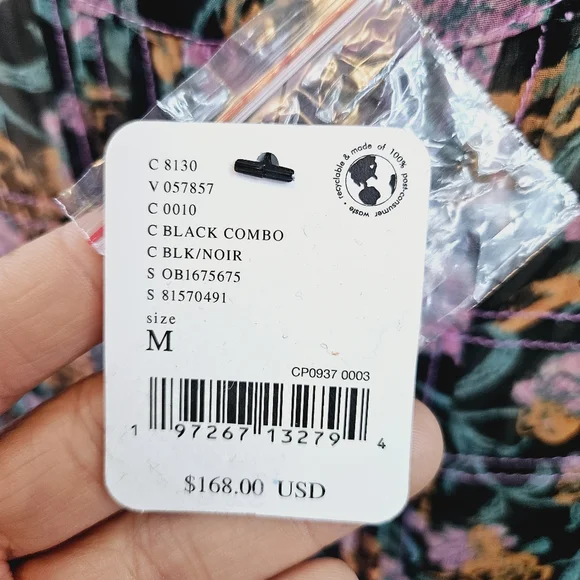 NWT Free People See It Through Floral Maxi Dress Medium - Picture 14 of 15